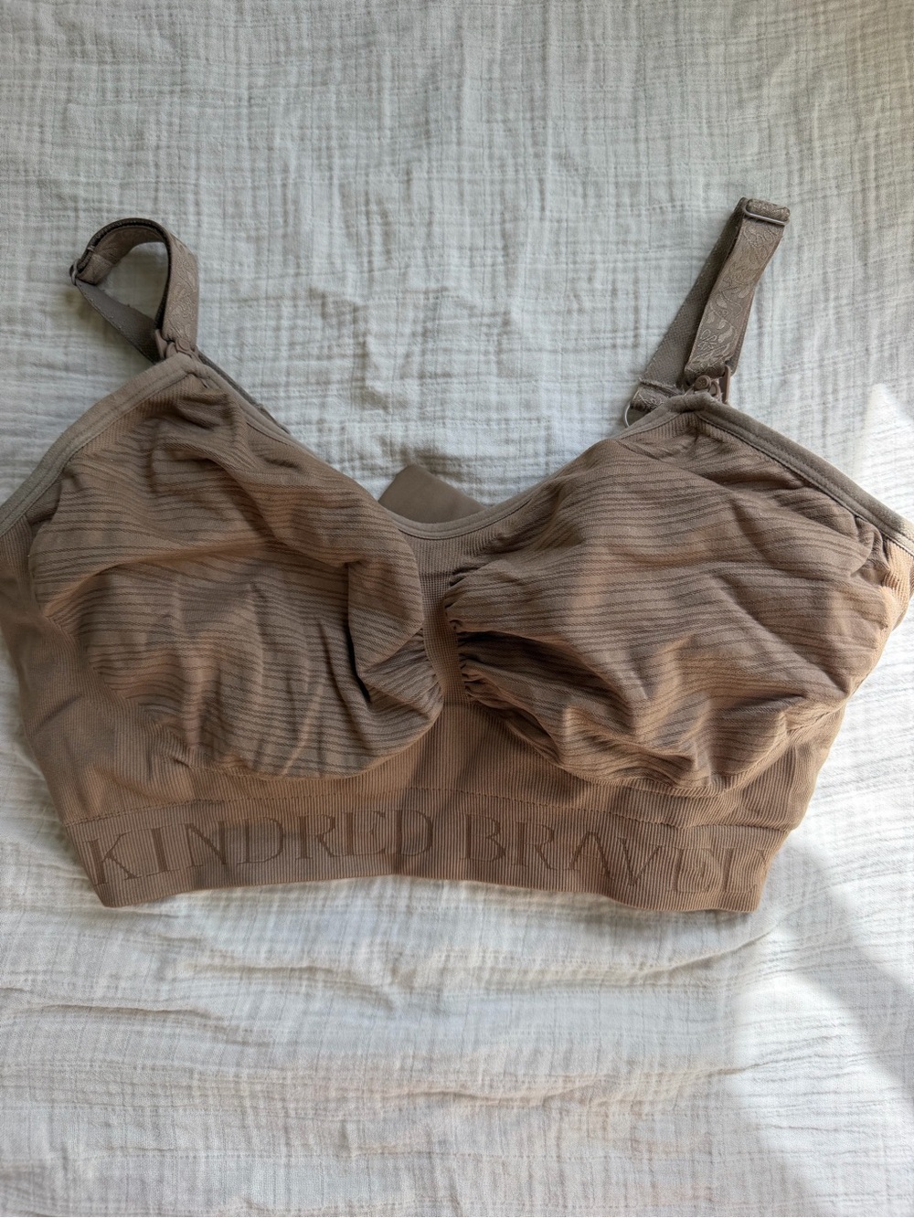 Kindred Bravely Beige Taupe Nursing/pumping Bra